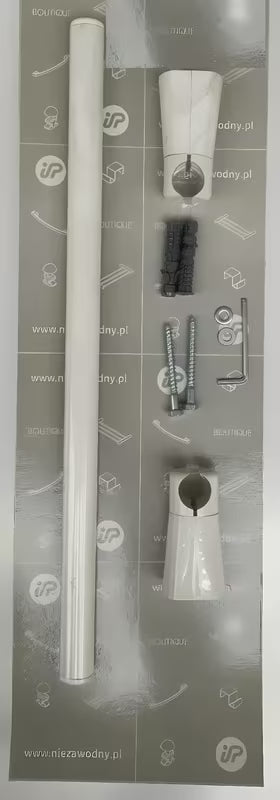 Bijeli mat obešalnik držač za ručnike pro električni sušač Hopa Escada 43x5 cm