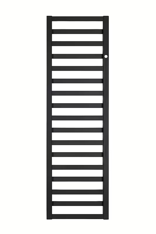 Kombiniran radiator Hopa Poppy 67x40 cm v črni mat barvi za kopalnico.