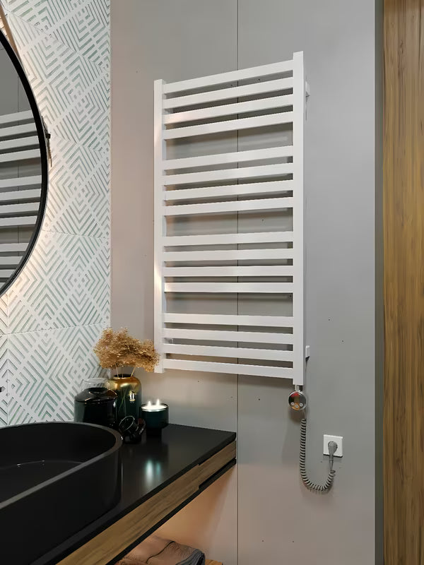 Kromirana grelna palica House Level Meg z močjo 600 W pro za regulacijo temperature radiatorja