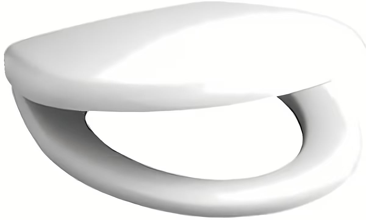 Bijela WC deska Ideal Standard Eurovit od duroplasta s pantima od nehrđajućeg čelika