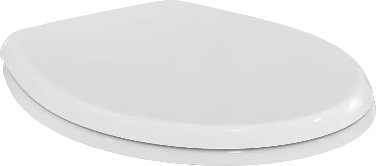 Bijela WC deska Ideal Standard Eurovit od duroplasta s pantima od nehrđajućeg čelika