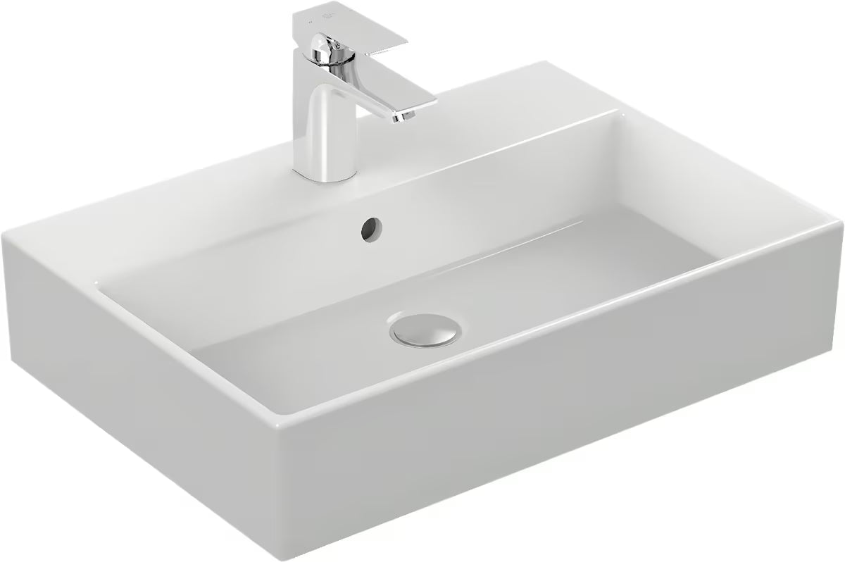 Ideal Standard Strada viseče oglati umivalnik v beli barvi z odprtino pro za armaturo na sredini