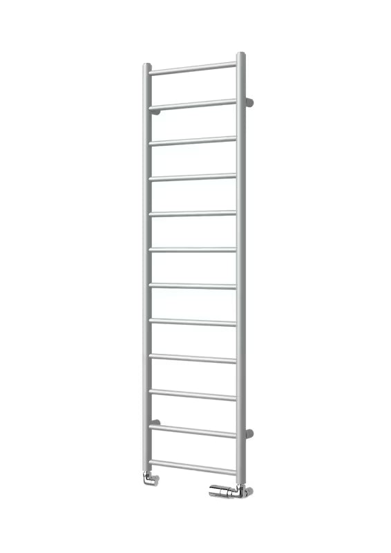 Bel kombiniran radiator Isan Aura 114x30 cm za kopalnico, pro za ogrevanje in sušenje brisač.