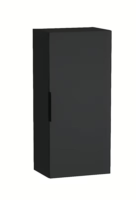 Jika Cube viseča kopalniška omarica 34,5x25x75 cm v antracitni barvi z mat videzom