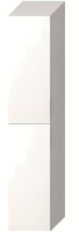 Bijeli viseča visoka kopalniška omarica Jika Cubito s vratima i policama