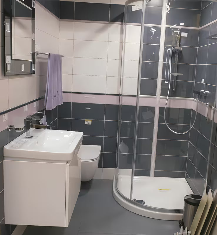 Bijeli viseča omarica pod umivalnikom Jika Cubito 59x42,7x48 cm s ladicom s punim izvlačenjem