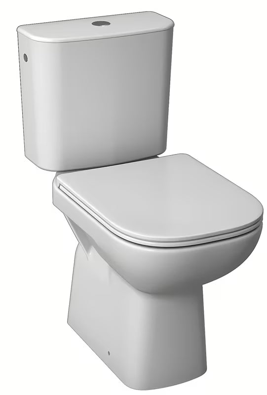 Beli WC monoblok Jika Deep z vodoravnim odtokom in dvojnim splakovanjem
