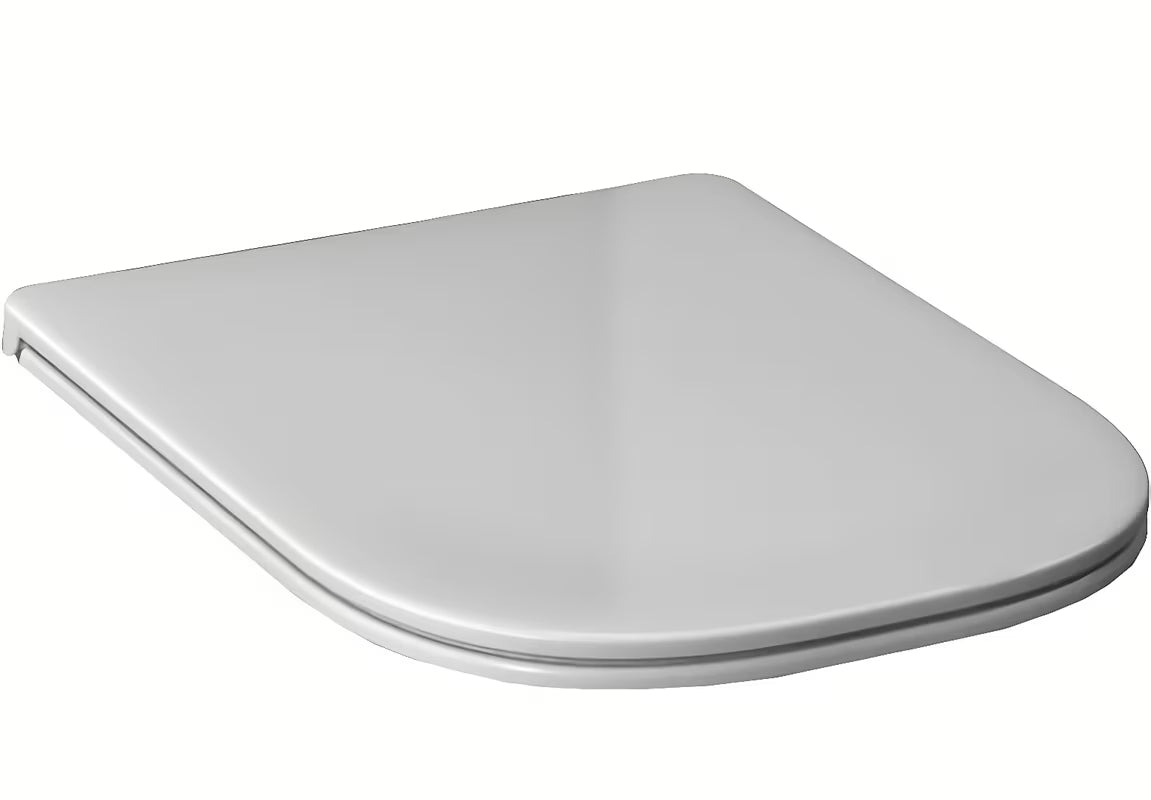 Bijele duroplastne WC deska Jika Deep s poklopcem i metalnim prihvatima