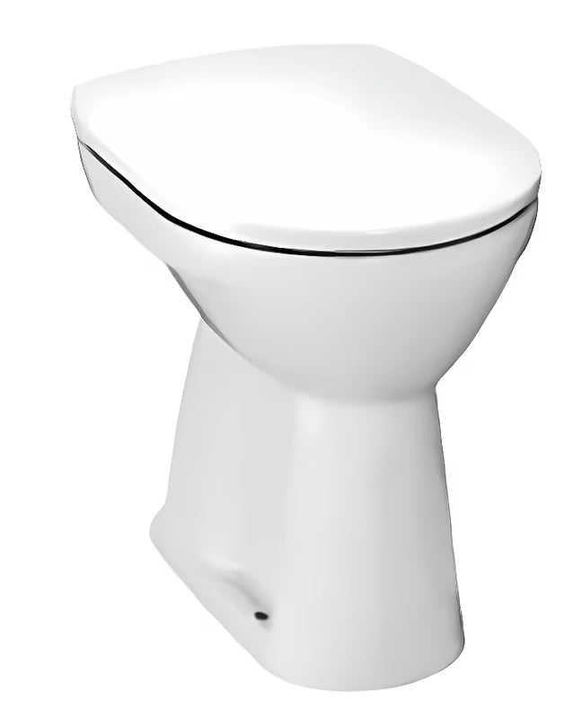 Bel stoječa WC školjka Jika Lyra Plus s spodnjim odtokom in ravnim izpiranjem 3/6 l