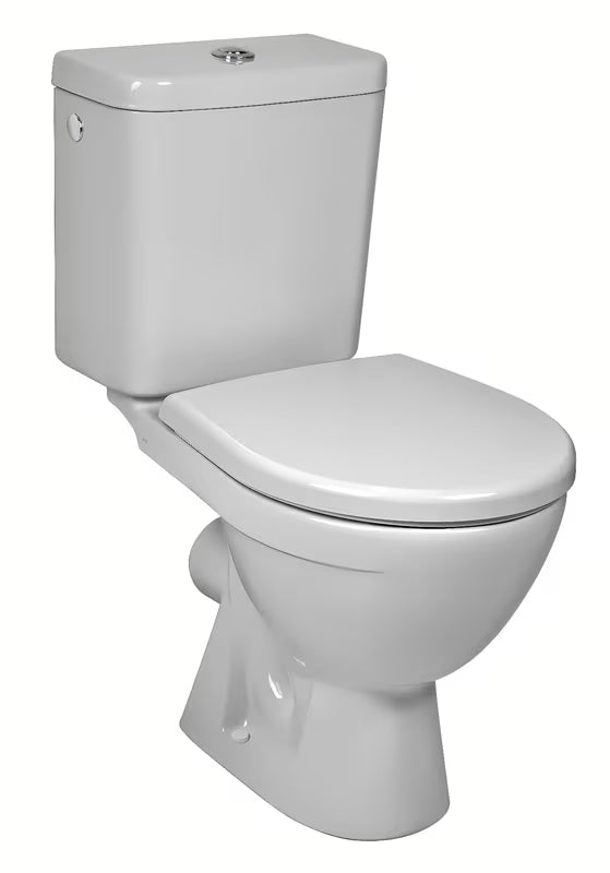 Bel WC monoblok Jika Lyra Plus z globokim splakovanjem in kotličkom DualFlush.