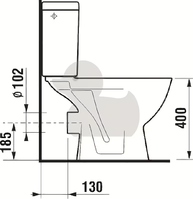 Bel WC monoblok Jika Lyra Plus z globokim splakovanjem in kotličkom DualFlush.