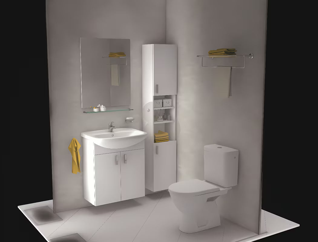 Beli kombi WC školjka Jika Lyra Plus z globokim izpiranjem in kotličkom DualFlush