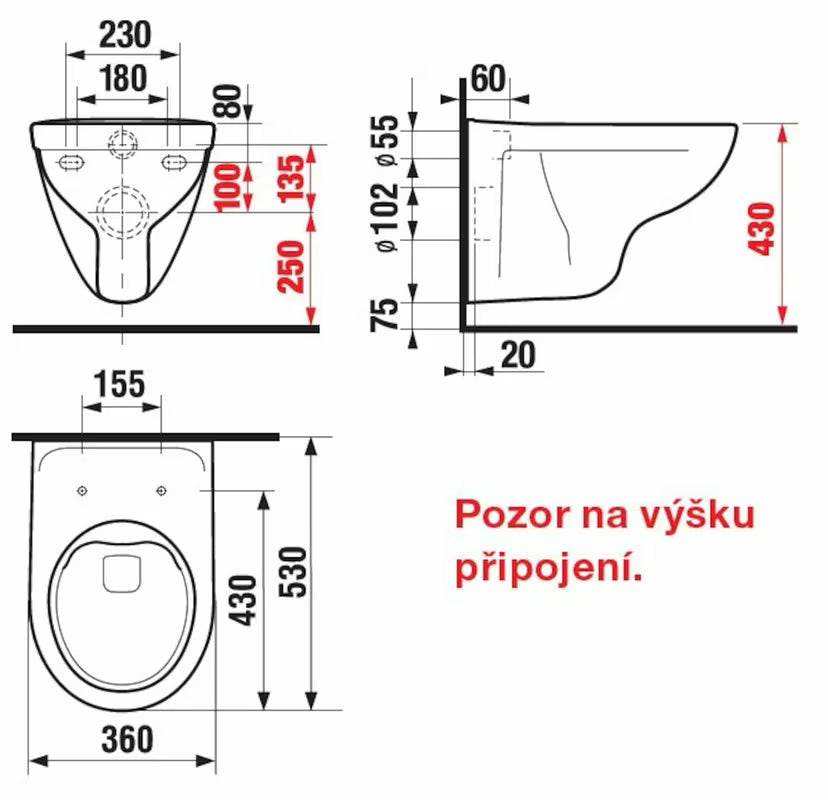 Viseča WC Školjka Jika Lyra Plus brez splakovalnega kroga v beli barvi pro moderno kopalnico