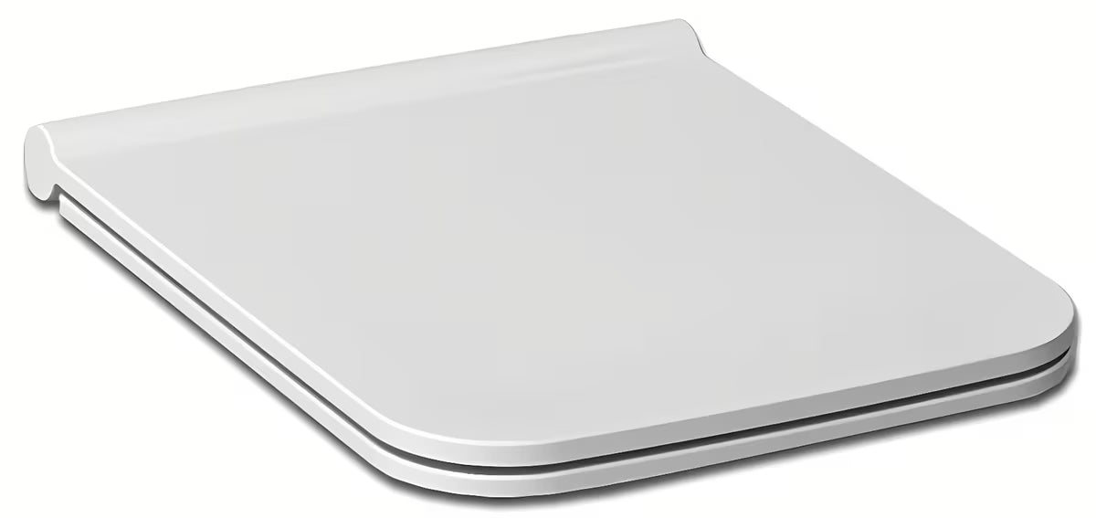 Bijele WC deska Jika Pure od duroplasta s antibakterijskom površinskom obradom i šarkama od nehrđajućeg čelika