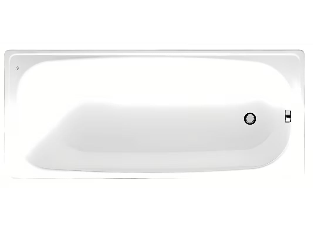 Pravokutna sjedeća kada Jika Riga 120x70 cm od emajliranog čelika pro za lijevu i desnu orijentaciju