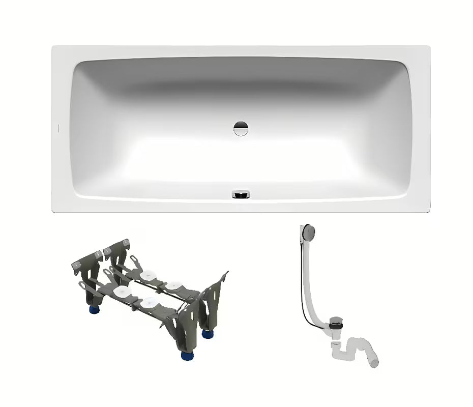 Pravokotna kad Kaldewei Cayono Duo 180x80 cm iz emajliranega jekla v levi in desni izvedbi