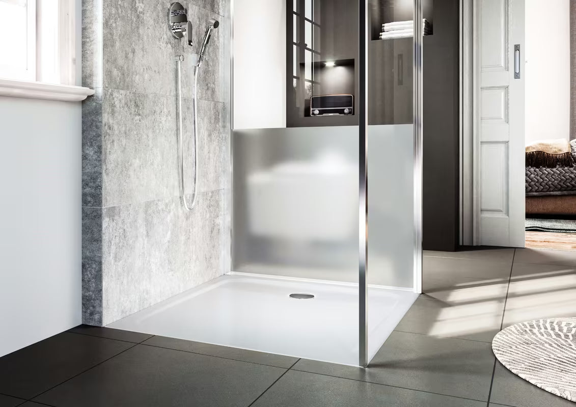 Kvadratna tuš kad Kaldewei Cayonoplan 90x90 cm od emajliranog čelika u alpsko bijeloj boji