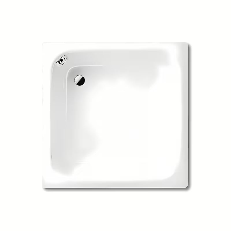 Kvadratna tuš kad Kaldewei Sanidusch 90x90 cm iz emajliranega jekla v alpsko beli barvi