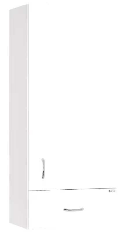 Keramia Pro viseča kopalniška omarica s vratima u bijelom sjaju i podesivim policama