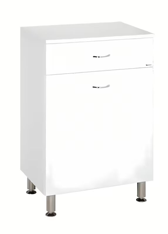 Bijela kopalniška omarica Keramia Pro s uklonjivom žičanom košarom za rublje