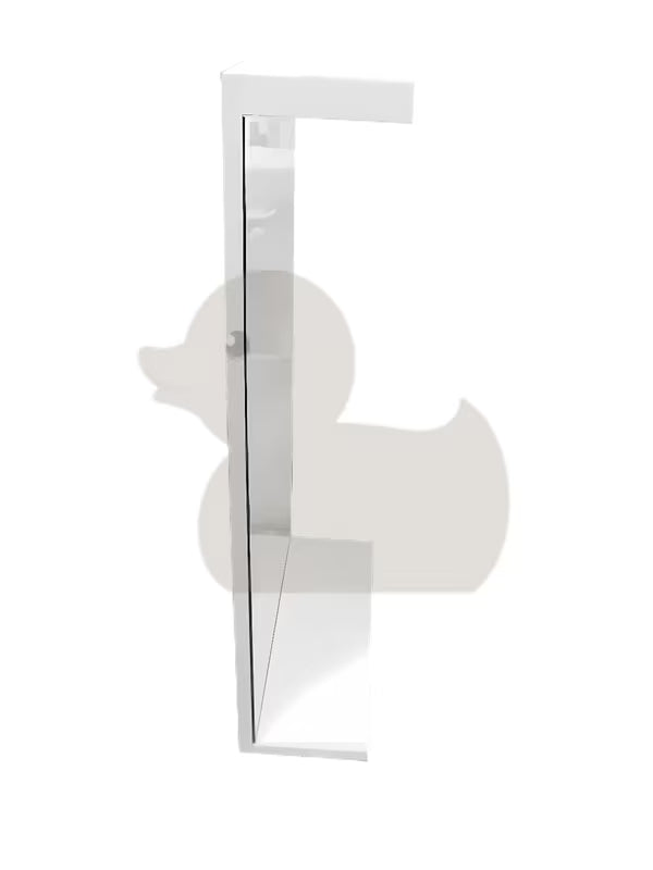 Keramia Pro pravokutni LED ogledalo 80x80 cm u bijelom okviru sa zaštitom IP44, vertikalna orijentacija.