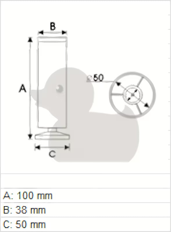 Zamjenska inox podesiva nogica za namještaj Naturel Pro namještaj Keramia Pro.