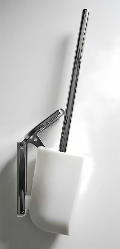 Stenska WC ščetka Keuco Elegance v kromirani izvedbi z brezčasnim dizajnom