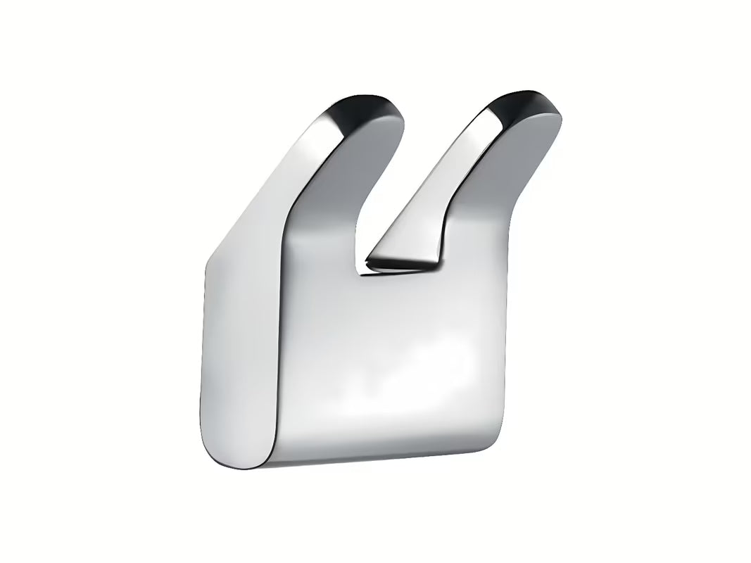 Stenski dvojni kavelj Keuco Moll u krom izvedbi s modernim dizajnom za kupaonicu