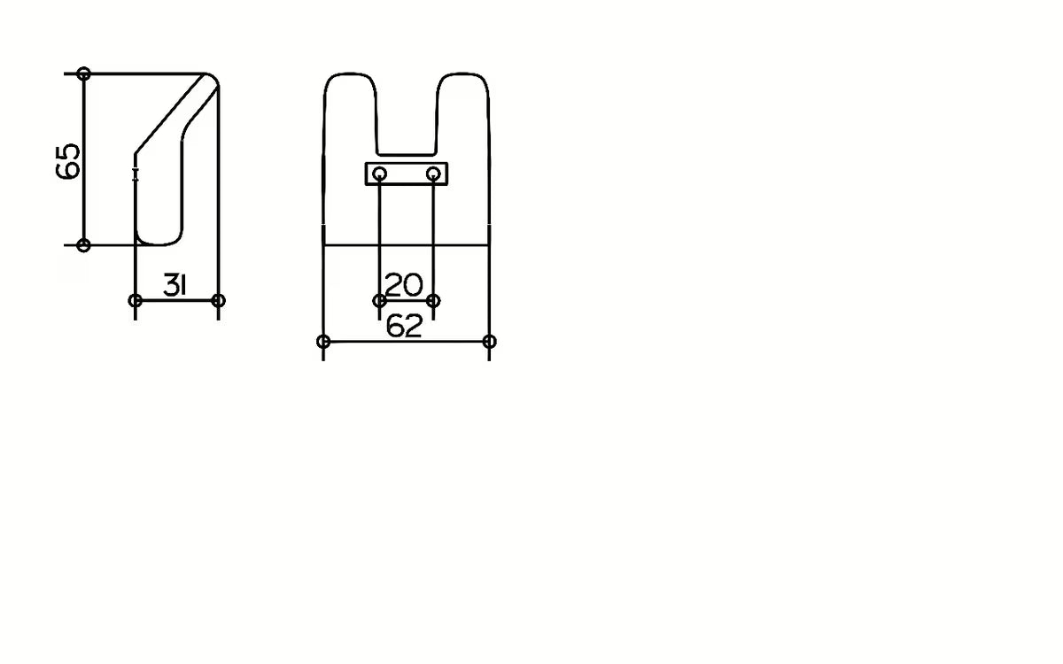 Stenski dvojni kavelj Keuco Moll u krom izvedbi s modernim dizajnom za kupaonicu