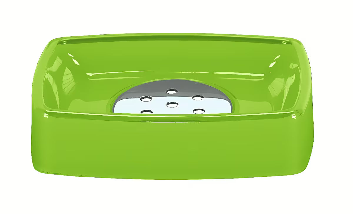 Zelena posoda za milo Kleine Wolke Easy kao dodatak u boji za kupaonicu