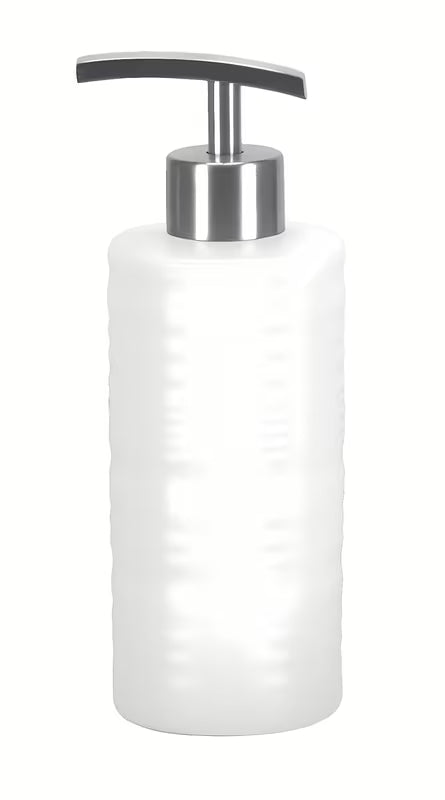 Bijeli samostoječi dozator za tekući sapun Kleine Wolke Sahara jednostavnog elegantnog dizajna