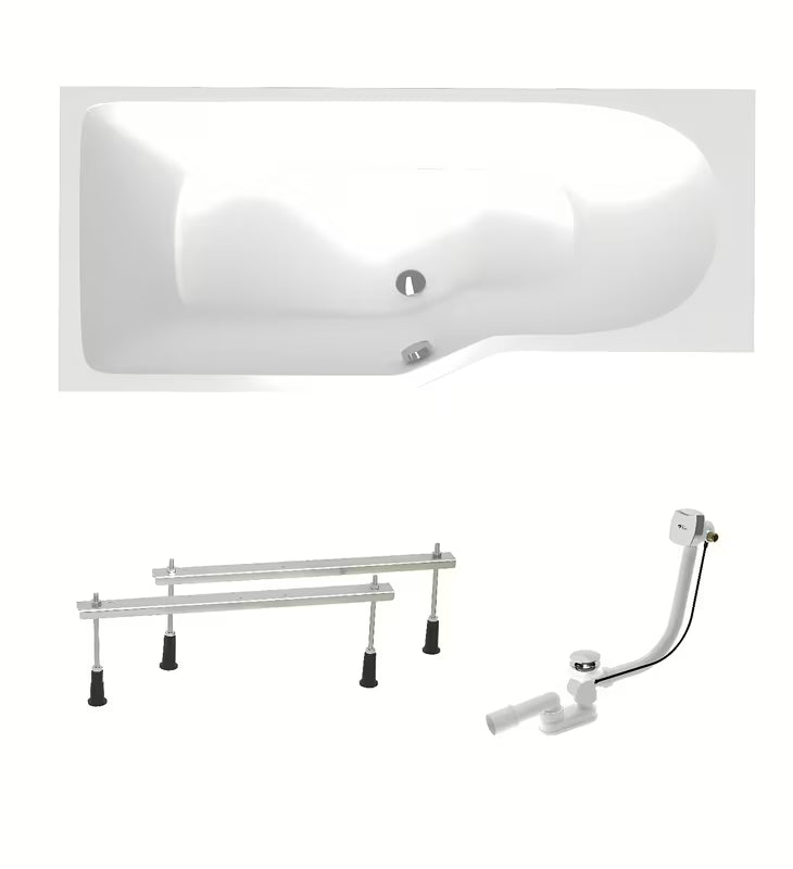 Laguna Beáta Plus lijeva asimetrična akrilna kada 160 x 80 cm