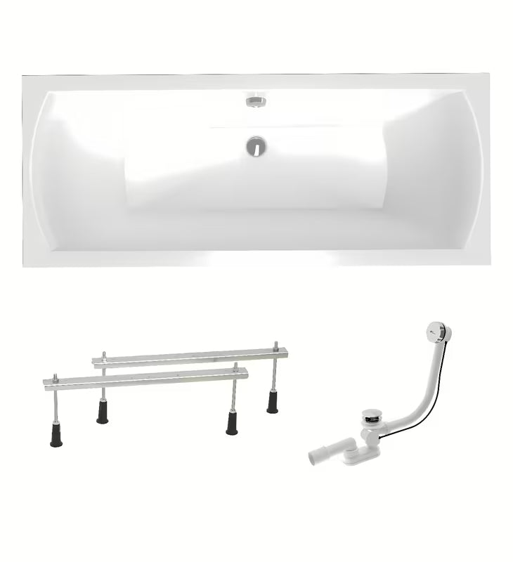 Pravokutna akrilna kada Laguna Cube Way Plus 170x70 cm s mogućnošću lijeve i desne orijentacije.