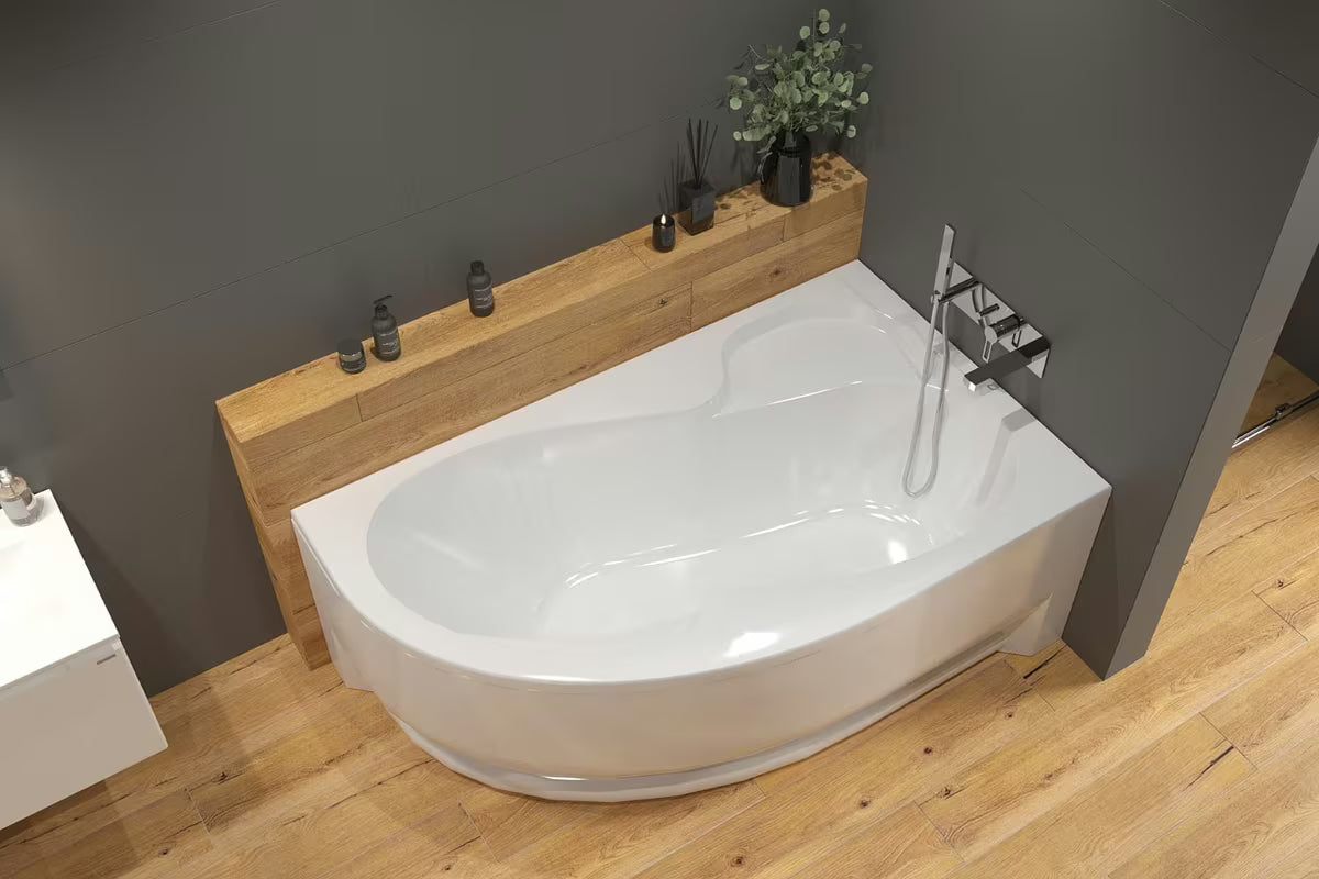 Asimetrična desna akrilna kada Laguna Fortuna Plus 170x100 cm sa sjajnom površinom