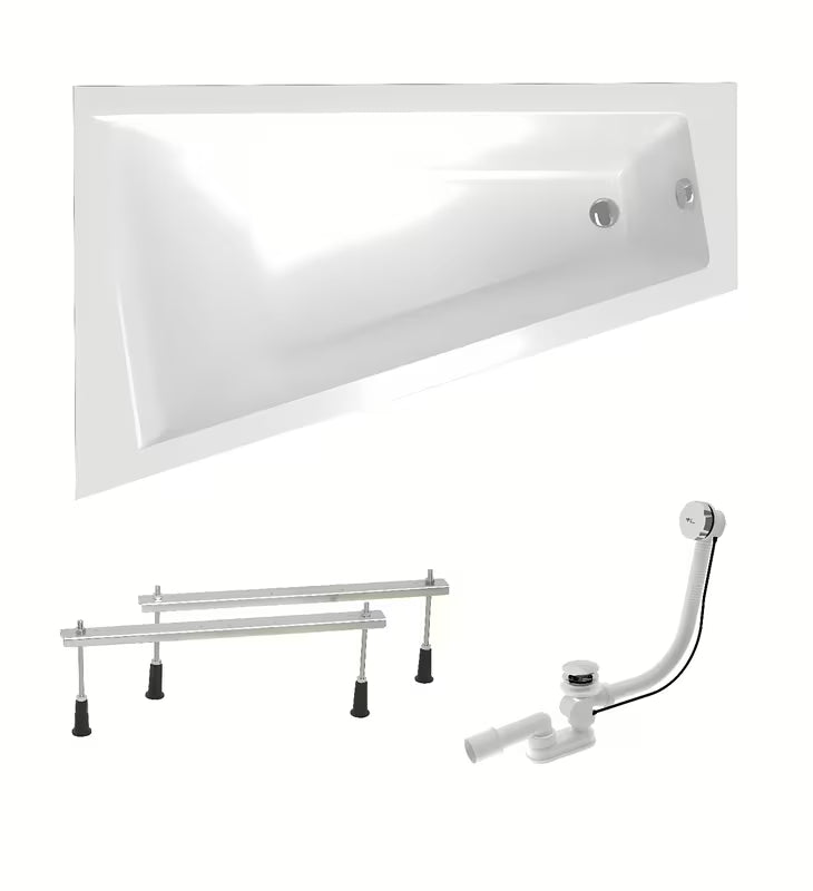 Asimetrična akrilna kad Laguna Idea Plus leva 160 x 100 cm