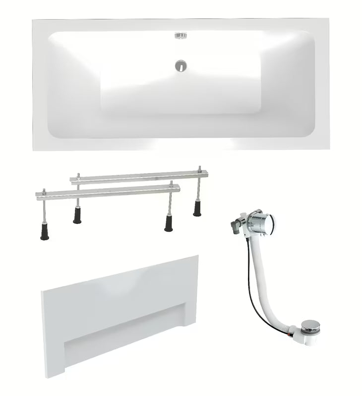 Laguna Nora Plus pravokotna akrilna kad 170 x 75 cm z univerzalno orientacijo levo in desno