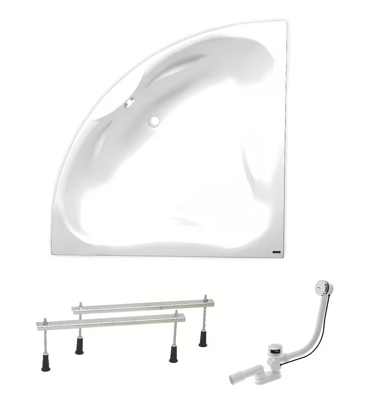 Kotna akrilna kada Laguna Royale 150 x 150 cm pro za lijevu i desnu orijentaciju