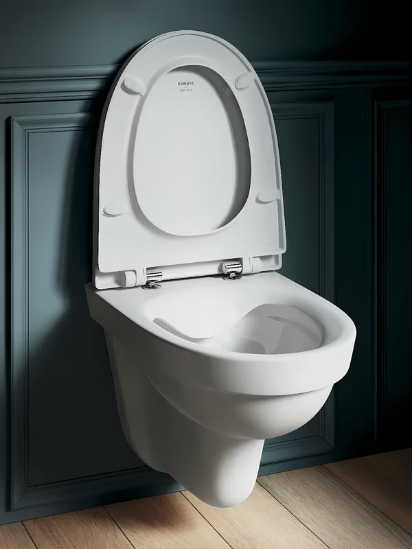Bel viseča WC školjka Laufen Pro Nordic brez splakovalnega kroga z varčnim splakovanjem 2/4 l