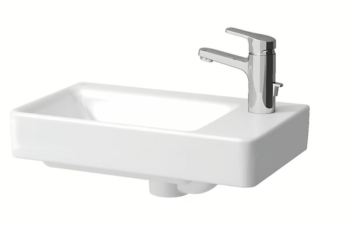 Bel keramični umivalnik Laufen Pro S 48x28 cm z odprtino pro armaturo na desni