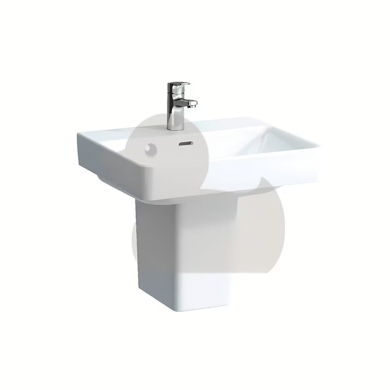 Bijeli viseči umivalnik Laufen Pro S otvorom pro za slavinu u sredini, 55x46,5 cm.