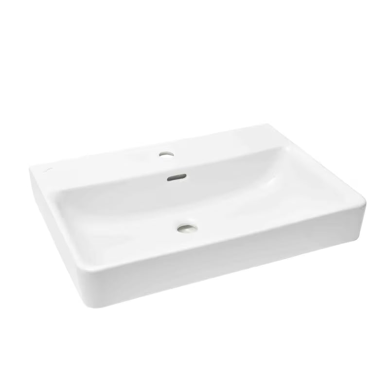 Viseče keramički umivaonik Laufen Pro S bijeli s otvorom pro za slavinu u sredini, 65x46,5 cm.