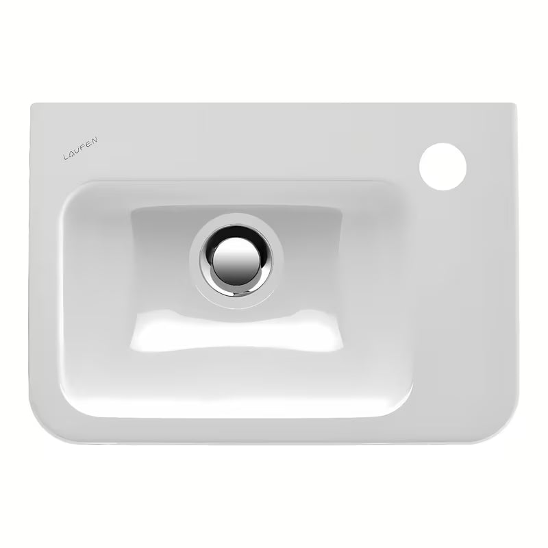 Bijeli keramički umivalnik Laufen Pro S 45 x 34 cm s otvorom pro za slavinu u sredini