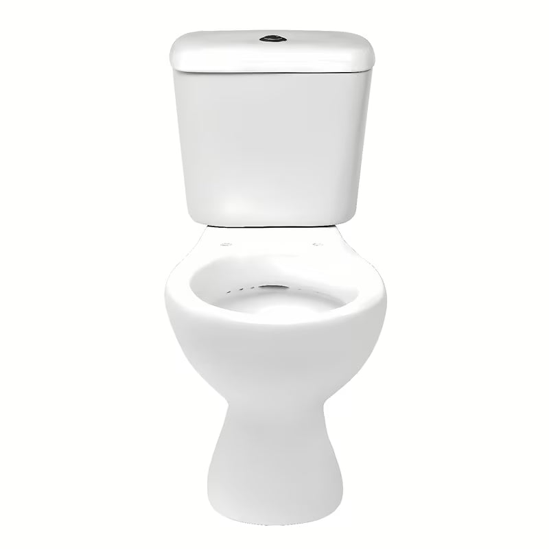 Bel WC monoblok Multi Eur s spodnjim odtokom v tla in kotličkom, vključno z ventili
