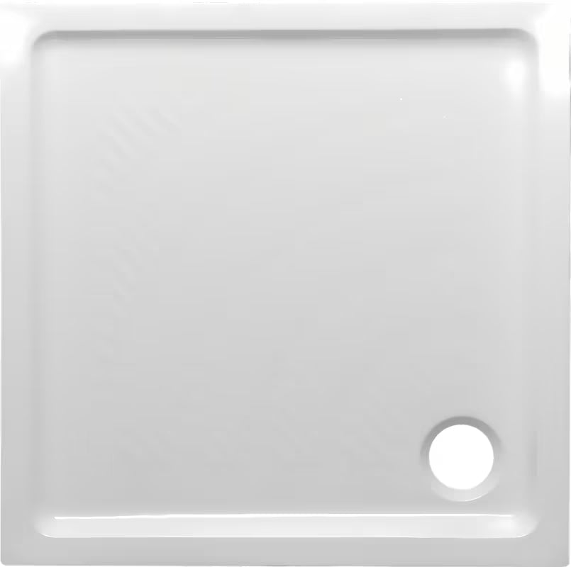 Multi Abs kvadratna tuš kad 90x90 cm iz akrila v beli barvi