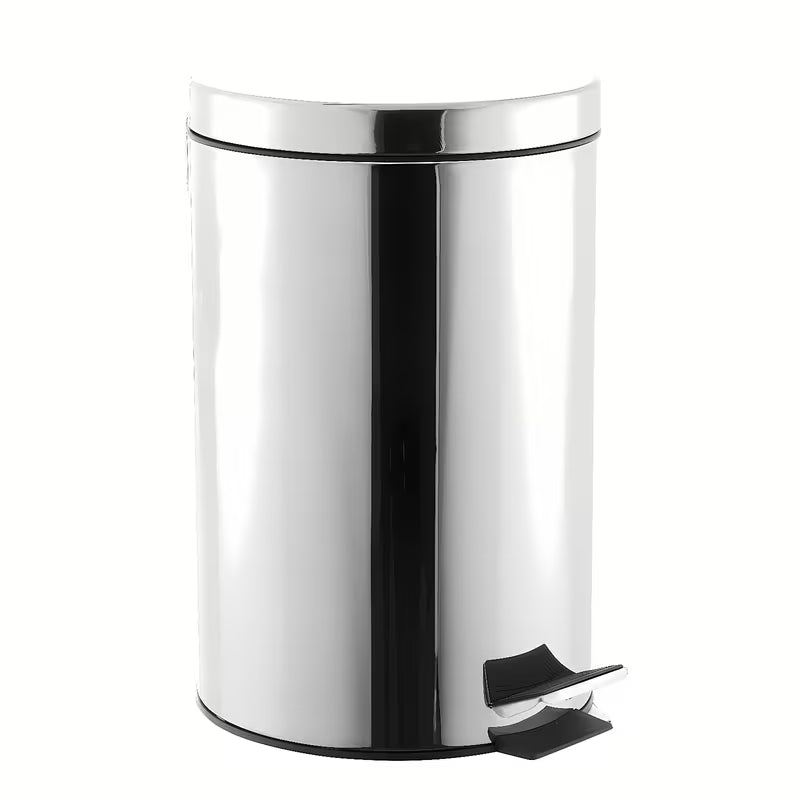 Kromirani koš za smeti Multi s tehnologijom mehko Zapiranje Soft Close i uklonjivom posudom u sjajnoj izvedbi.