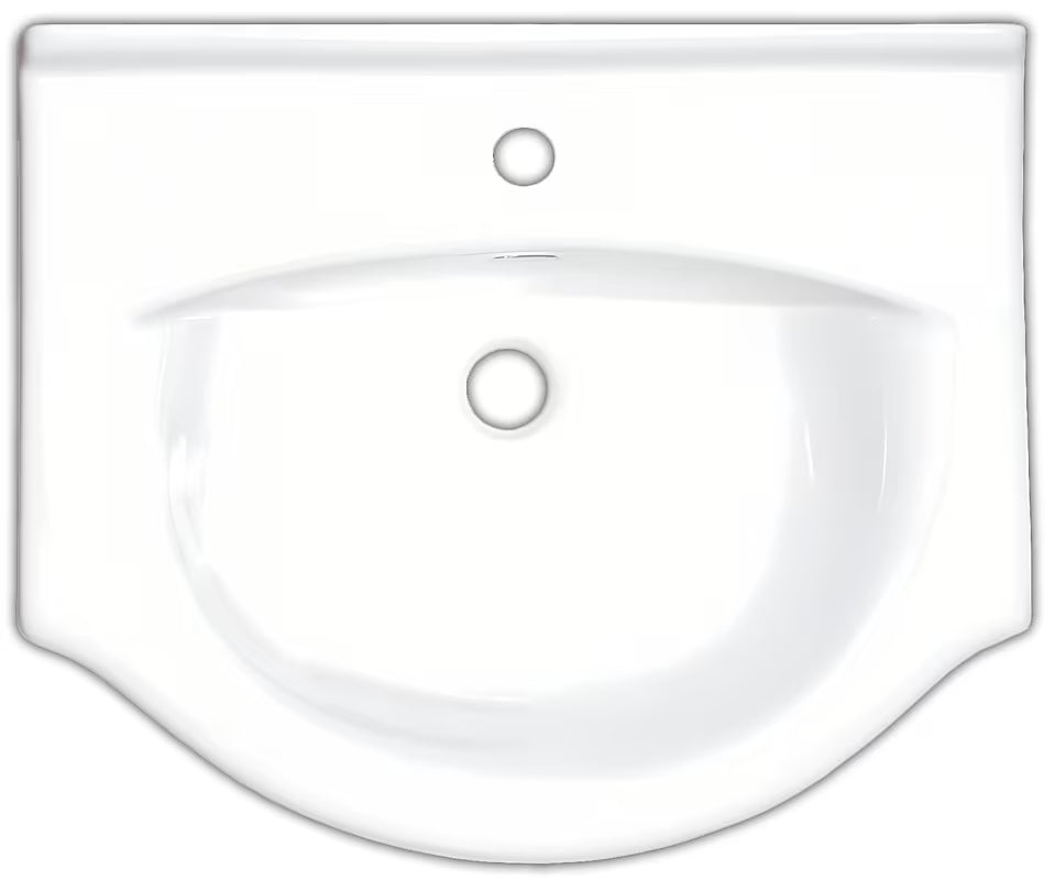 Bijela omarica z umivalnikom Multi Pro 61x50x85 cm s lakiranim bočnim i prednjim plohama