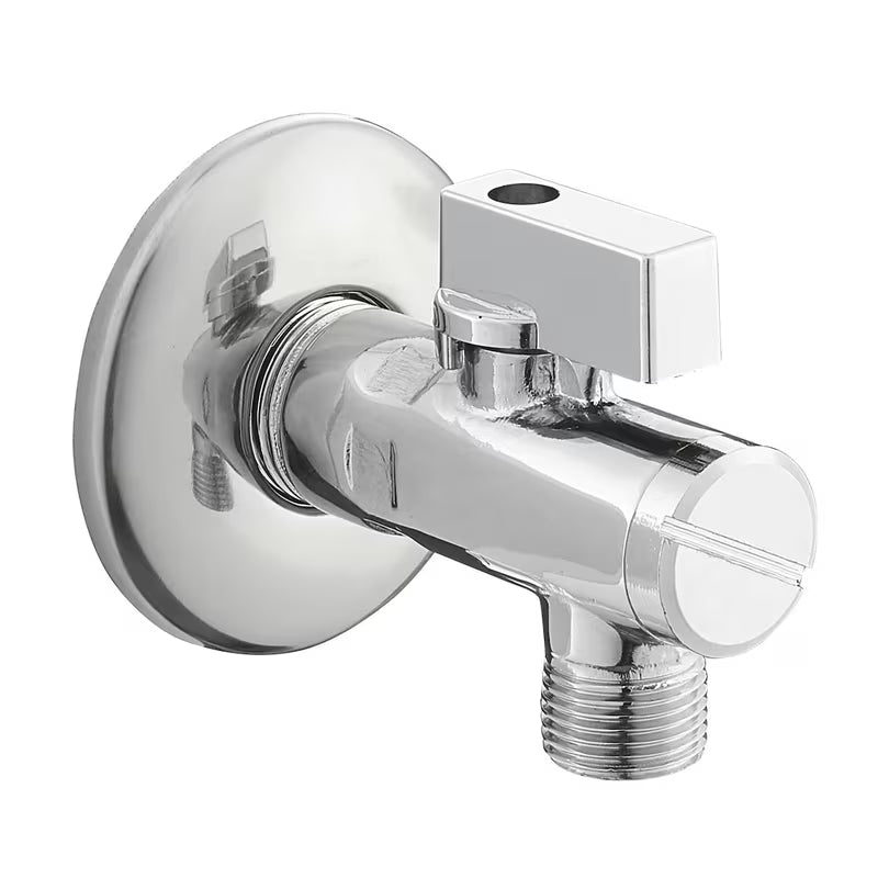 Kromirani kotni ventil s integriranim filtrom pro priključak armature za umivalnik ili WC školjka