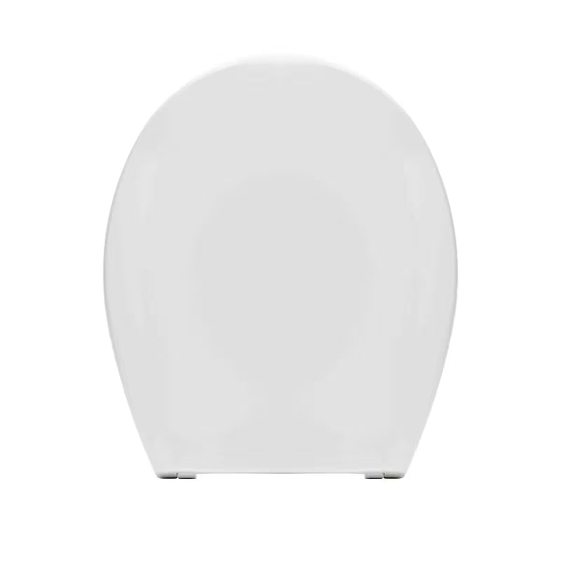 Bela WC deska Multi Unisetplus iz duroplasta z antibakterijsko obdelavo in plastičnimi tečaji s skritim pritrjevanjem.