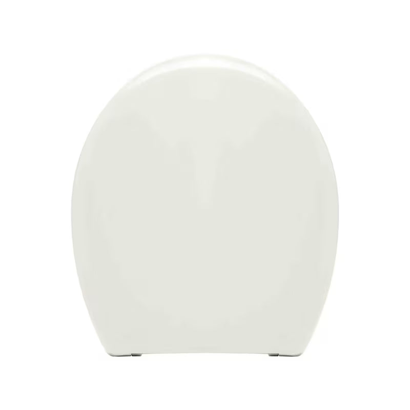 Bela WC deska Multi Universal iz termoplasta s plastičnimi tečaji in skritim pritrjevanjem.