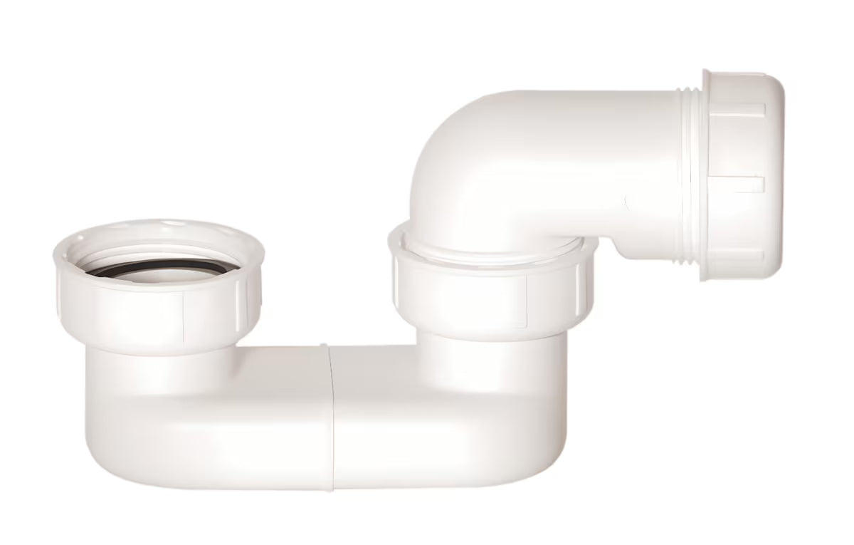 Bijeli sifon za kad SIKO Multi 6/4x40 mm-B s maticama za kadne avtomate